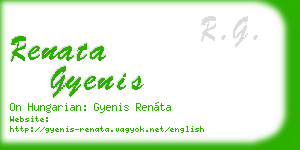 renata gyenis business card